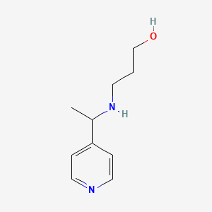 molecular formula C10H16N2O B1306416 3-(1-Pyridin-4-yl-ethylamino)-propan-1-ol CAS No. 511237-62-0