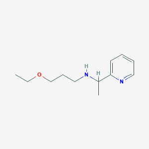 molecular formula C12H20N2O B1306425 (3-Ethoxy-propyl)-(1-pyridin-2-yl-ethyl)-amine CAS No. 842966-29-4