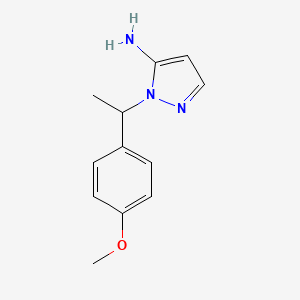 2-[1-(4-Methoxy-phenyl)-ethyl]-2H-pyrazol-3-ylamine
