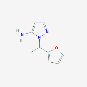 molecular formula C9H11N3O B1306438 2-(1-Furan-2-yl-ethyl)-2H-pyrazol-3-ylamine CAS No. 957483-46-4