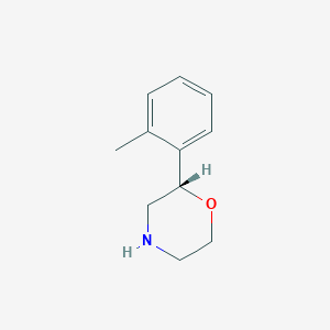 molecular formula C11H15NO B13064414 (S)-2-O-Tolylmorpholine 
