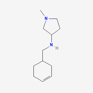 molecular formula C12H22N2 B13064435 N-(cyclohex-3-en-1-ylmethyl)-1-methylpyrrolidin-3-amine 