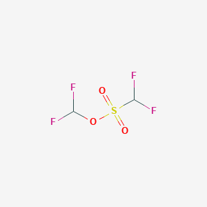 molecular formula C2H2F4O3S B13064471 Difluoromethyl difluoromethanesulfonate CAS No. 101817-80-5