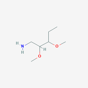 molecular formula C7H17NO2 B13064480 2,3-Dimethoxypentan-1-amine 