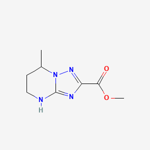 molecular formula C8H12N4O2 B13064498 methyl 7-methyl-4H,5H,6H,7H-[1,2,4]triazolo[1,5-a]pyrimidine-2-carboxylate 