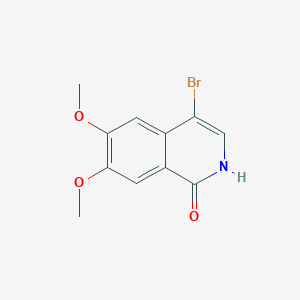 molecular formula C11H10BrNO3 B13064599 4-bromo-6,7-dimethoxyisoquinolin-1(2H)-one 