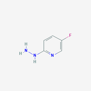 molecular formula C5H6FN3 B130646 5-氟-2-肼基吡啶 CAS No. 145934-90-3