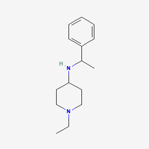 molecular formula C15H24N2 B1306463 1-ethyl-N-(1-phenylethyl)piperidin-4-amine CAS No. 626217-88-7