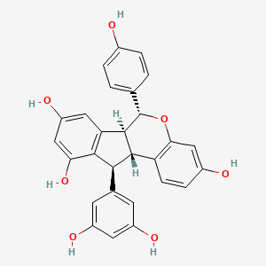 molecular formula C28H22O7 B13064657 GnetuhaininS 
