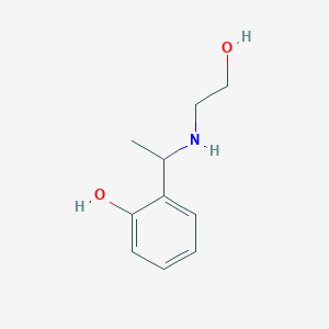 molecular formula C10H15NO2 B1306467 2-[1-(2-Hydroxy-ethylamino)-ethyl]-phenol CAS No. 578706-01-1