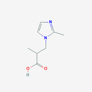 molecular formula C8H12N2O2 B1306472 2-Methyl-3-(2-methyl-imidazol-1-yl)-propionic acid CAS No. 696646-15-8