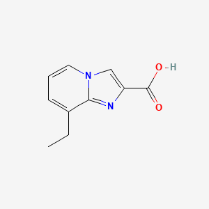 molecular formula C10H10N2O2 B13064747 8-Ethylimidazo[1,2-a]pyridine-2-carboxylic acid 