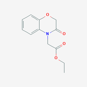 molecular formula C12H13NO4 B1306477 Ethyl (3-Oxo-2,3-Dihydro-4h-1,4-Benzoxazin-4-Yl)acetate CAS No. 26673-71-2