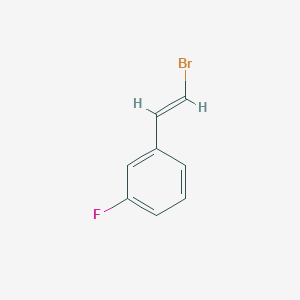 molecular formula C8H6BrF B13064785 1-(2-Bromoethenyl)-3-fluorobenzene 