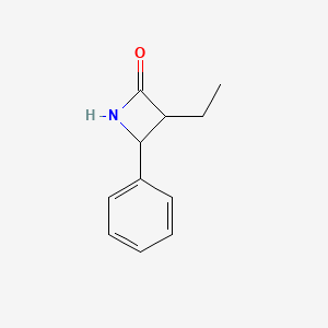 molecular formula C11H13NO B13064788 3-Ethyl-4-phenylazetidin-2-one 
