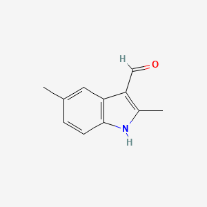 molecular formula C11H11NO B1306482 2,5-二甲基-1H-吲哚-3-甲醛 CAS No. 61364-25-8