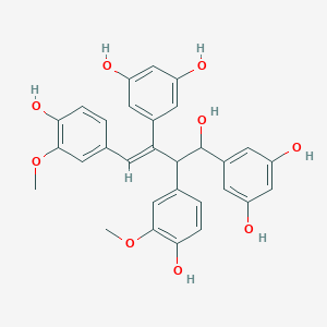 molecular formula C30H28O9 B13064839 GnetifolinO 
