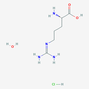 molecular formula C6H17ClN4O3 B13064858 L-Argininehydrochloridehydrate 