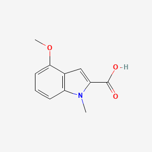 molecular formula C11H11NO3 B1306491 4-Methoxy-1-methyl-1H-indole-2-carboxylic acid CAS No. 739365-06-1