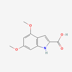 molecular formula C11H11NO4 B1306492 4,6-二甲氧基-1H-吲哚-2-羧酸 CAS No. 105776-11-2
