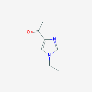 molecular formula C7H10N2O B13065066 1-(1-Ethyl-1H-imidazol-4-yl)-ethanone 