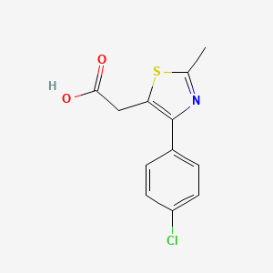 [4-(4-Chloro-phenyl)-2-methyl-thiazol-5-yl]-acetic acid
