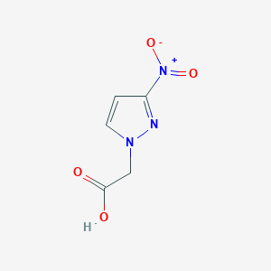 molecular formula C5H5N3O4 B1306511 (3-nitro-1H-pyrazol-1-yl)acetic acid CAS No. 887408-81-3