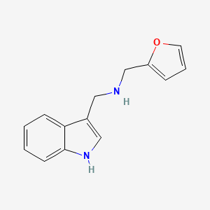 molecular formula C14H14N2O B1306516 Furan-2-ylmethyl-(1H-indol-3-ylmethyl)-amine CAS No. 842974-82-7