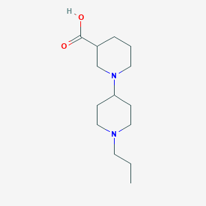 molecular formula C14H26N2O2 B1306522 1'-Propyl-[1,4']bipiperidinyl-3-carboxylic acid CAS No. 883546-29-0