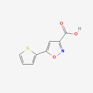 molecular formula C8H5NO3S B1306523 5-(Thiophen-2-yl)isoxazole-3-carboxylic acid CAS No. 763109-71-3