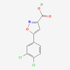 molecular formula C10H5Cl2NO3 B1306524 5-(3,4-Dichloro-phenyl)-isoxazole-3-carboxylic acid CAS No. 876710-49-5
