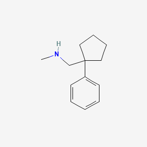 molecular formula C13H19N B1306533 Methyl-(1-phenyl-cyclopentylmethyl)-amine CAS No. 400756-68-5