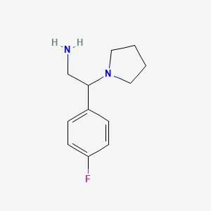 2-(4-Fluorophenyl)-2-pyrrolidin-1-ylethanamine