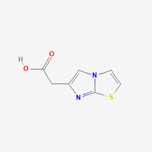 molecular formula C7H6N2O2S B1306546 Imidazo[2,1-b]thiazol-6-yl-acetic acid CAS No. 57332-75-9