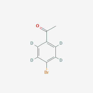 molecular formula C8H7BrO B130655 4'-Bromoacetophenone-d4 CAS No. 343942-02-9
