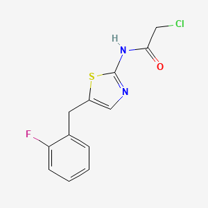2-Chloro-N-[5-(2-fluoro-benzyl)-thiazol-2-yl]-acetamide
