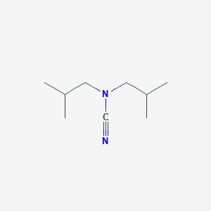 molecular formula C9H18N2 B13065610 Cyanobis(2-methylpropyl)amine 