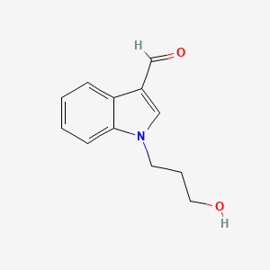 molecular formula C12H13NO2 B1306563 1-(3-Hydroxy-propyl)-1H-indole-3-carbaldehyde CAS No. 351015-67-3