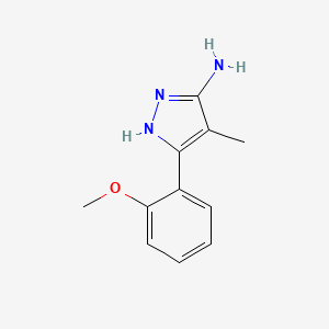 5-(2-Methoxy-phenyl)-4-methyl-2H-pyrazol-3-ylamine
