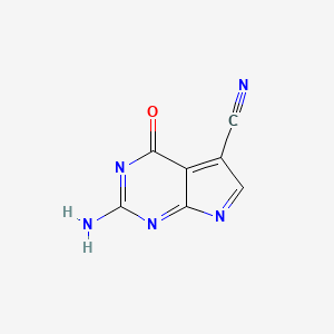 2-Amino-5-cyanopyrrolo[2,3-d]pyrimidine-4-one