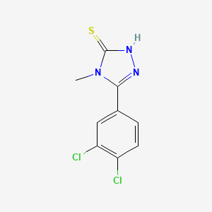 molecular formula C9H7Cl2N3S B1306620 5-(3,4-dichlorophenyl)-4-methyl-4H-1,2,4-triazole-3-thiol CAS No. 725217-53-8