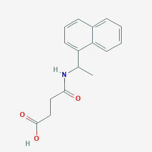 molecular formula C16H17NO3 B1306627 4-(1-Naphthalen-1-ylethylamino)-4-oxobutanoic acid CAS No. 802906-00-9