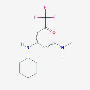 4-(Cyclohexylamino)-6-(dimethylamino)-1,1,1-trifluorohexa-3,5-dien-2-one