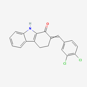 2-[(E)-(3,4-dichlorophenyl)methylidene]-2,3,4,9-tetrahydro-1H-carbazol-1-one