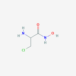 molecular formula C3H7ClN2O2 B130666 2-amino-3-chloro-N-hydroxypropanamide CAS No. 120854-55-9