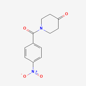 molecular formula C12H12N2O4 B1306678 1-(4-Nitrobenzoyl)piperidin-4-one CAS No. 34259-84-2