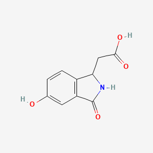molecular formula C10H9NO4 B1306683 (5-Hydroxy-3-oxo-2,3-dihydro-1H-isoindol-1-YL)-acetic acid CAS No. 94512-05-7