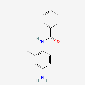 molecular formula C14H14N2O B1306708 N-(4-amino-2-methylphenyl)benzamide CAS No. 104478-99-1
