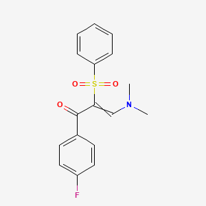 3-(Dimethylamino)-1-(4-fluorophenyl)-2-(phenylsulfonyl)-2-propen-1-one