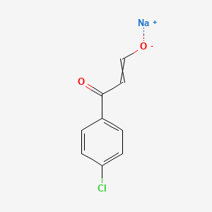 molecular formula C9H6ClNaO2 B1306740 Sodium 3-(4-chlorophenyl)-3-oxoprop-1-en-1-olate 